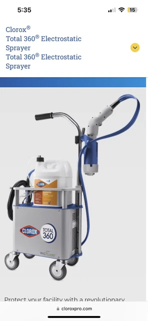 Clorox Total 360 System Electrostatic Sprayer - Gray