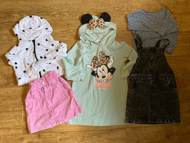girls clothing bundle 7-8 years  7 Tu Dresses, Hooded Cardi. Skirt Minnie Mouse