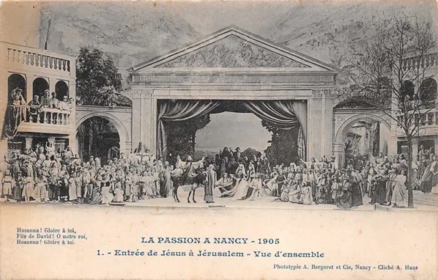 CPA - Edition Bergeret - La Passion à Nancy 1905 - 1