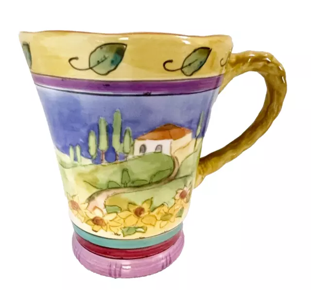 Sango Tuscan Gardens 3076 Coffee Tea Mug Sue Zipkin Villa Scene EUC