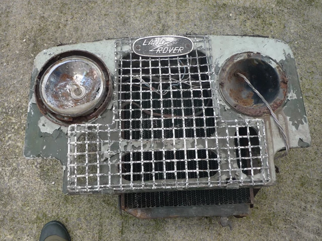 Land Rover Radiator Grill LAND ROVER SERIES1 Front grille. assembly incl radiator etc. Rare £132. ...