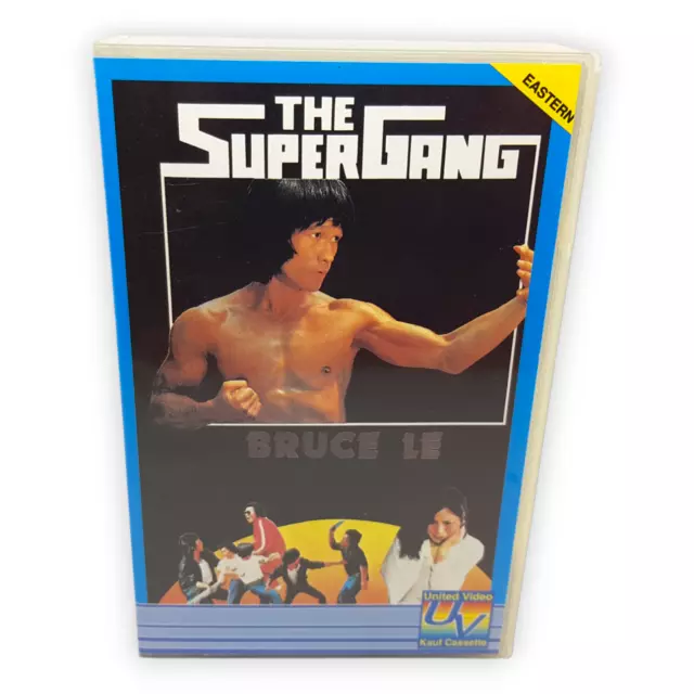 The SuperGang Bruce Le VHS Video Kassette Eastern UV Film Kampfkunst Kung Fu