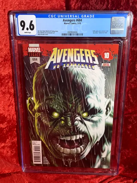 Avengers #684 CGC 9.6 1st Immortal Hulk New Powers Key Series Marvel 5/18