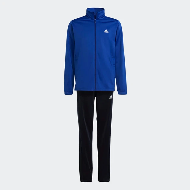 ADIDAS Tuta Bambini Ragazzi Sport Scuola Casual Suit Tasche Blu Blue Bianco