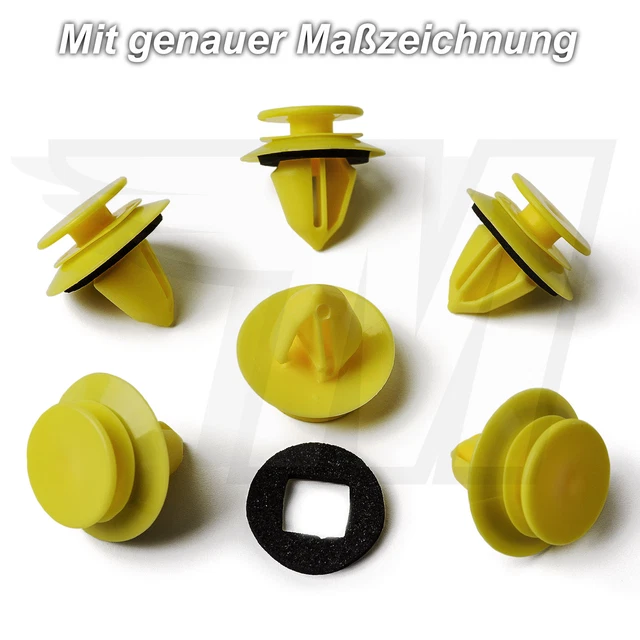 10X PORTE CAPOT Clips de Fixation + Joint pour Mercedes Benz 0009916398 ...