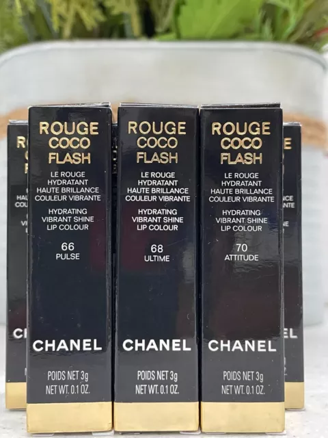 CHANEL- ROUGE COCO Flash FS Hydrating Lipstick - #66 Pulse - 0.1 Oz - NIB  $27.99 - PicClick