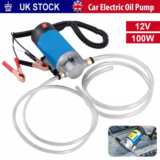 100W 12V Car Motorbike Electric Oil Transfer Extractor Fluid Diesel Siphon Pump