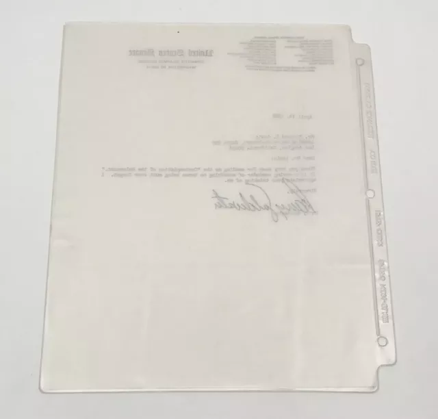 Senator Barry Goldwater Autographed Letter & Envelope,1986, Holocaust Themed 3