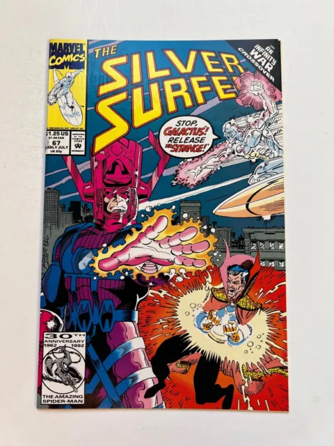 Silver Surfer #67, Vol. 3 - Infinity War Crossover! (Marvel Comics, 1992) VF/NM