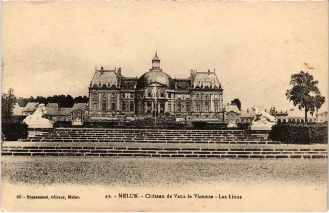 CPA Chateau de Vaux le Vicomte Les Lions (1268115)