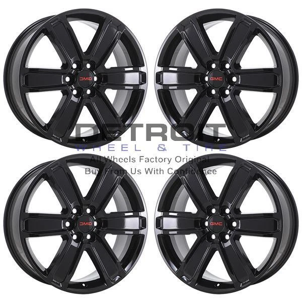 20& GMC ACADIA Gloss Black Exchange Wheels Rims Factory Oem 5794 2017