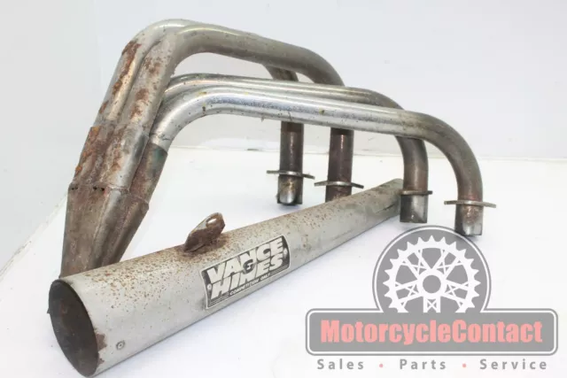 82-83 Gs1100 Full Exhaust System Header Mid Muffler Drag Race Vance & Hines