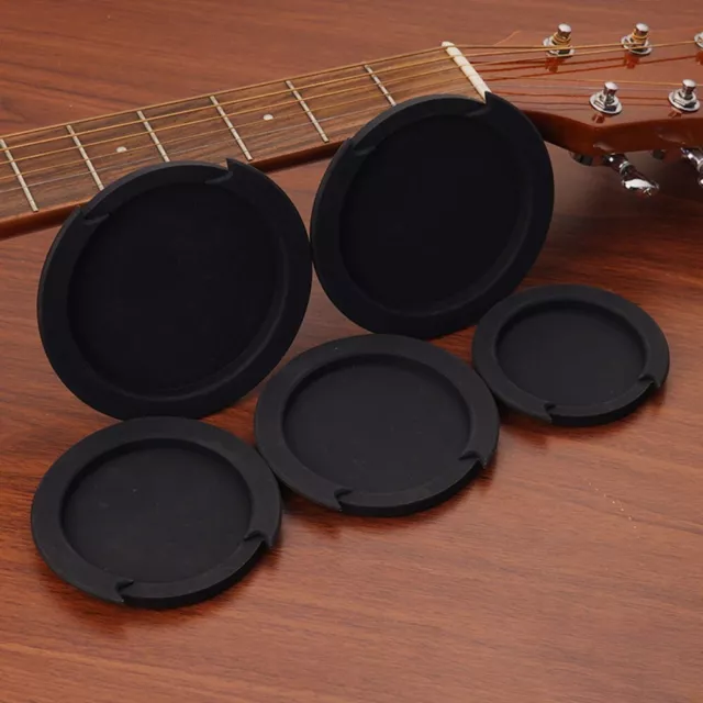 Durable Silicone Sound Hole Cover for Preventing Dust on Acoustic Guitar