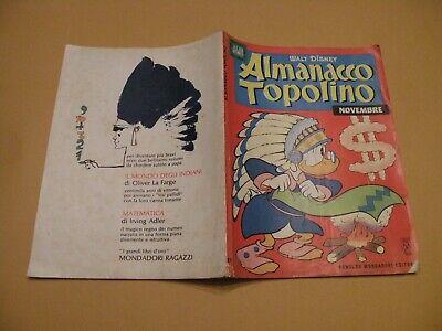Almanacco Topolino 1962 N° 11 Mondadori Disney Originale Molto Buono No Bollini