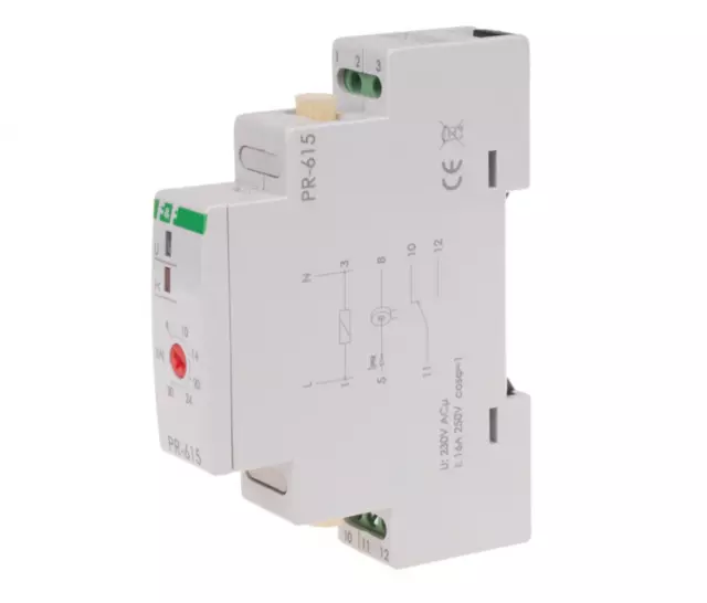 F&F PR-615 Priorität Strom Relais 230V AC 1x NO/NC Überwachung Schütz Steuerung