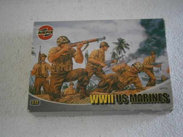 Figurines AIRFIX 1/32 - U.S. MARINES 1941 - 45 ( sans décalques