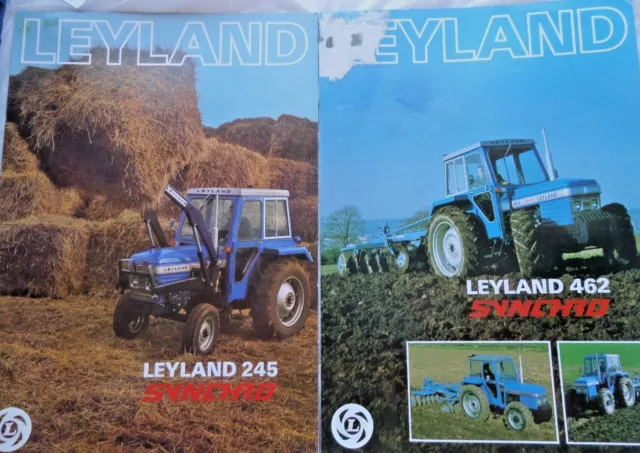 Leyland 245 and 462 Synchro Sales Brochures 1980's sold as a Pair Rare Tractor