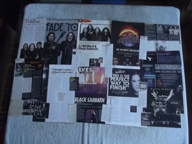 Black Sabbath - Magazine Cuttings Collection - Clippings, Photos X40  A