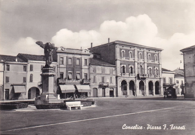 C17544-(Ravenna) Conselice Piazza F. Foresti, Ed. U. Montanari, 1957