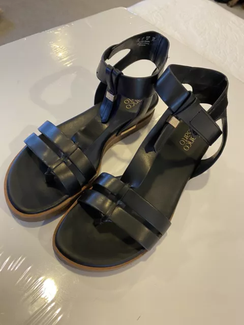 Franco Sarto Womens Black Dosha Sandals Size 11 B