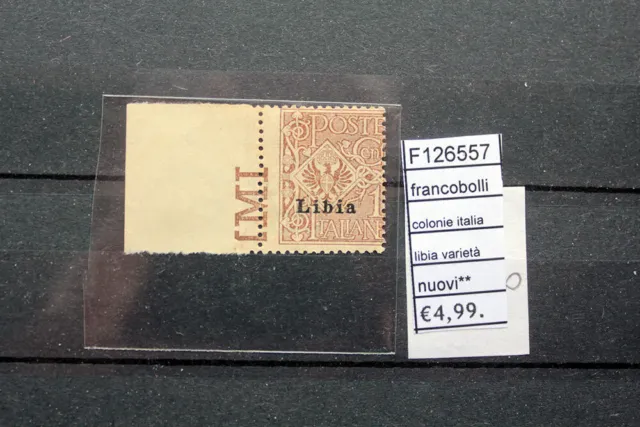 Francobolli Italia Colonie Libia Varieta' Nuovi** Stamps Italy Mnh** (F126557)