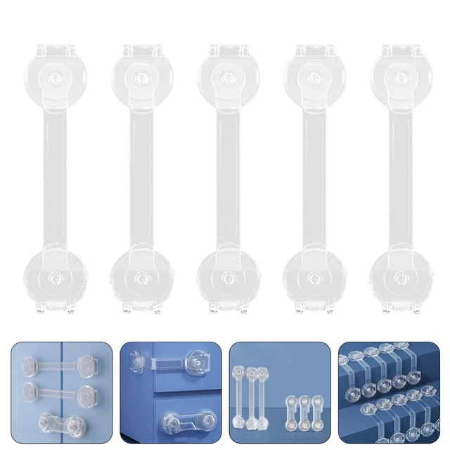 5pcs Kindersicherheitsriemenschlösser Schränke Schließschubladen Schlösser Home