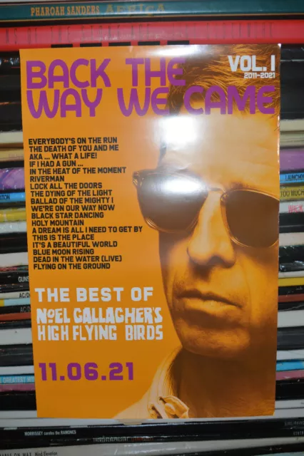 NOEL GALLAGHER BACK THE WAY WE CAME RARE PROMO POSTER 20" x 30" APPROX OASIS RSD