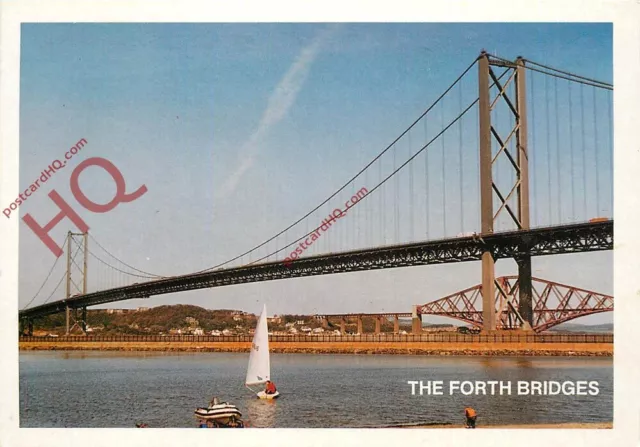 Picture Postcard>>The Forth Rail and Road Bridges