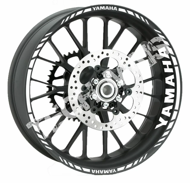 Autocollants Réfléchissants Pour Jantes Yamaha MT-09 17 Pouces - Chromé