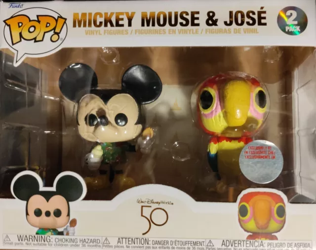Funko Pop! Mickey Mouse & Jose Walt Disney World 50th Tiki Room Exclusive  Figure