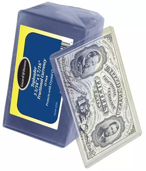 Guardhouse Fractional Currency Toploader 25 pack