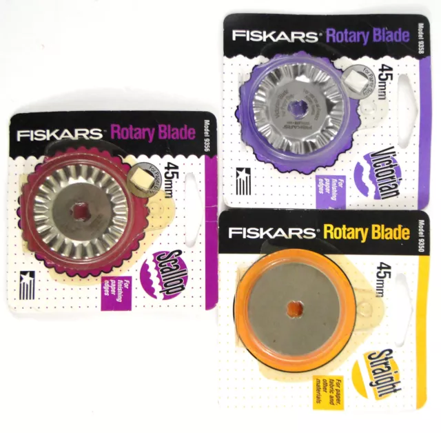 Lot of 2 Tools, Fiskars Rotary Cutter & Pattern Tracing Wheel, Pre