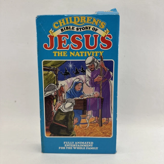 NEW CHILDREN'S BIBLE Story Of Jesus The Nativity VHS VCR Tape Movie