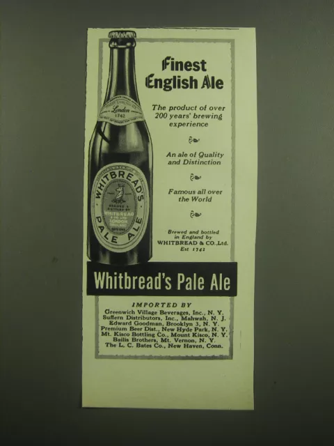 1948 Whitbread Pale Ale Advertisement - Finest English Ale