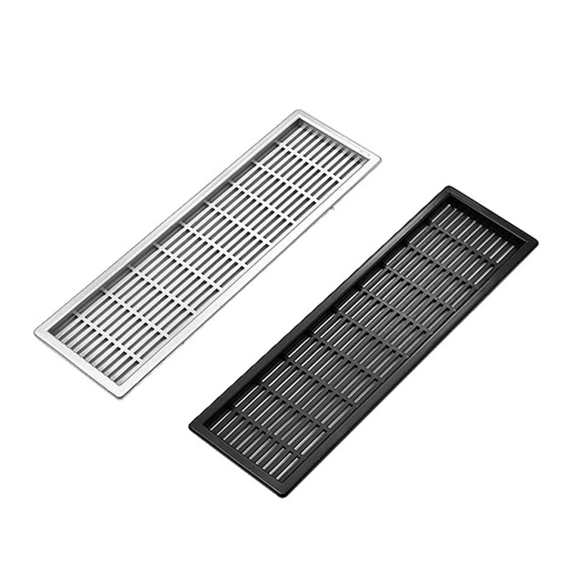 Griglia di ventilazione copertura scarpiere 1 pezzo mesh ABS fori rettangolari