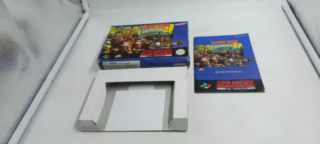 [BOITE + NOTICE] Jeu Nintendo SNES Donkey Kong Country 2 Diddy's Kong Quest UKV