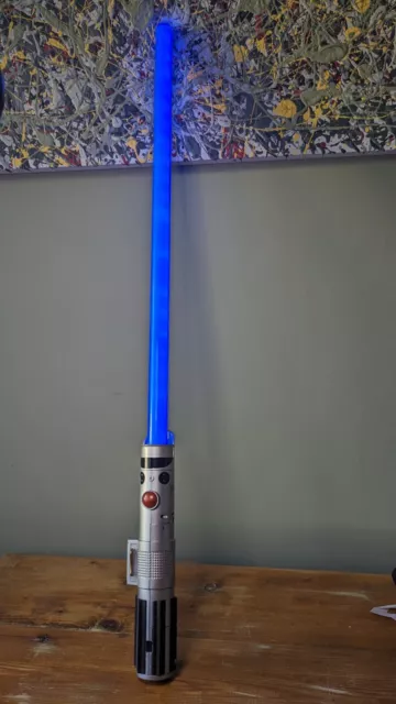 Star Wars Lightsaber Anakin Skywalker Disney Store Blue Lights Sound FX Cosplay