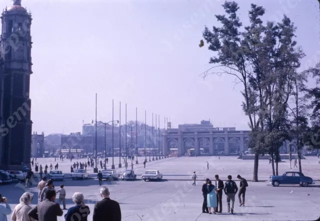 Sl62  Original slide 1965 Mexico City view downtown skyline 696a