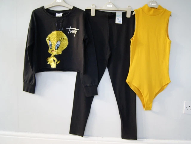 Girls Tops, Leggings Next Etc Bundle Age 12-13 Years New/VGC 3