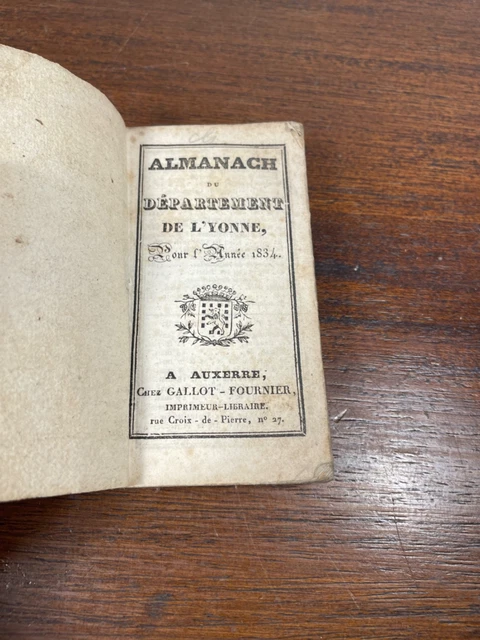 Annuaire Historique Du Département De L'Yonne - 41ème Année / 1877 - Livre Ancien Bon état
