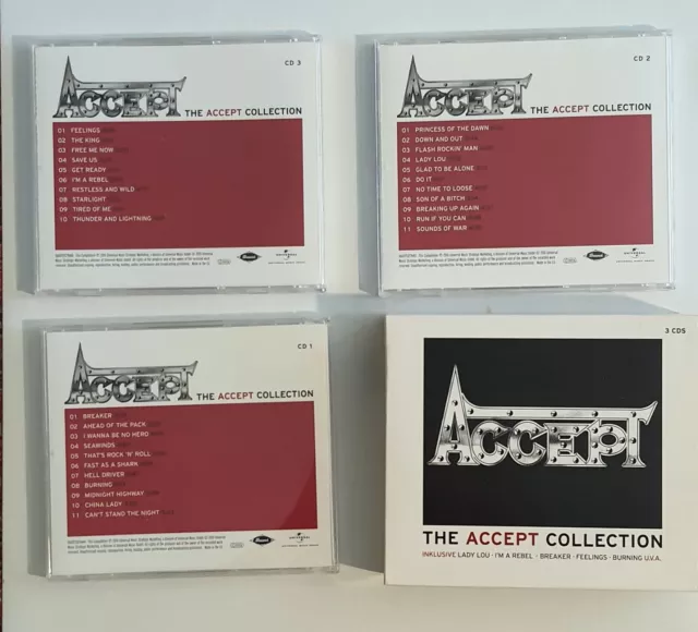 Accept – The Accept Collection  3 CD COFFRET 31 TITRES HARD ROCK