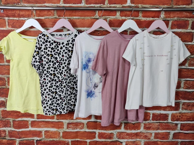 Girls Bundle Age 9-10 Years Zara Next M&S Short Sleeve Summer Top T-Shirt 140Cm