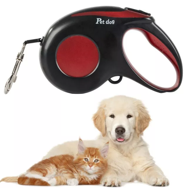 Correa para Perros Pequeña Corte 3M Extensible Gancho Retráctil Persiana