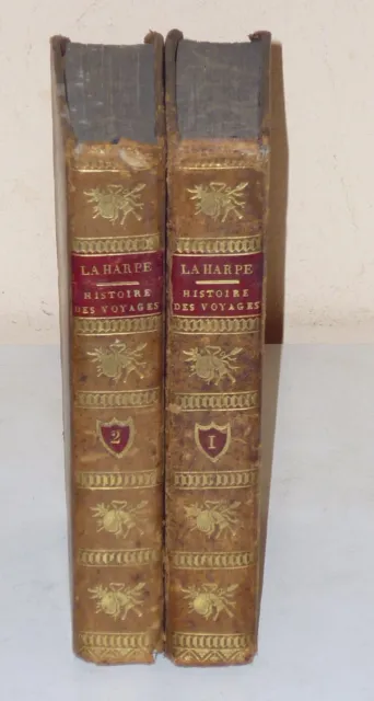 Laharpe/A. Caillot: Abrégé de l'Histoire générale des Voyages. 2 Bände 1826