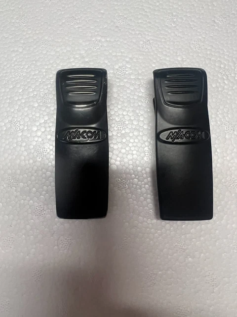 Two HARRIS, M/A-COM, Belt Clip for P7100, P7200, P5100, Jaguar and many others.