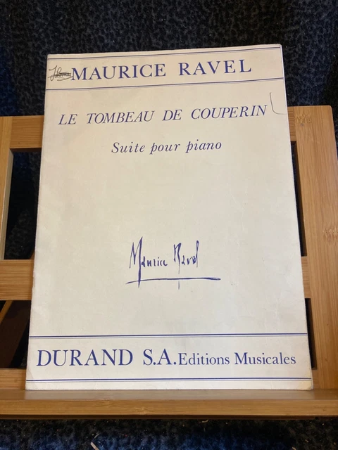 Maurice Ravel Le Tombeau de Couperin partition piano éditions Durand