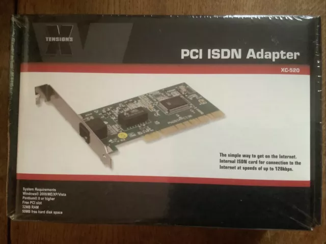 X-tensions PCI ISDN Adaptador XC520 NUEVO caja sellada