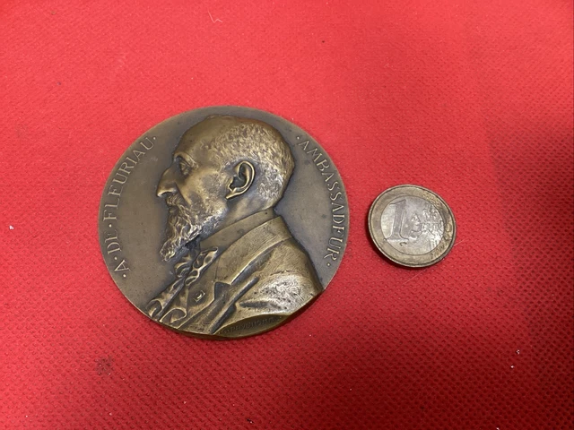MÉDAILLE BRONZE 1976  60ème Anniversaire Bataille de Verdun signé