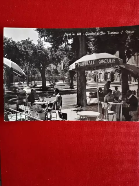 Cartolina  Segni  - Giardini E Bar Trattoria S.marco - Viaggiata 1964