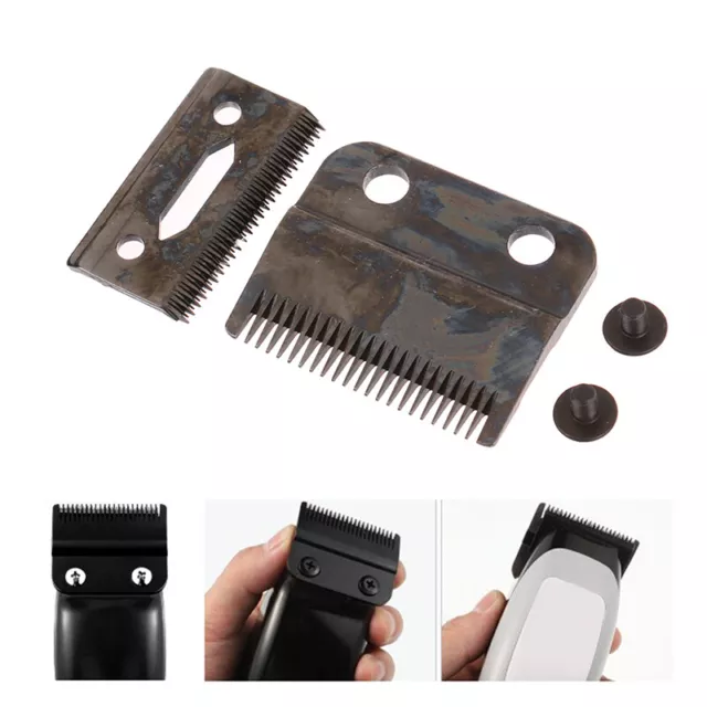 For Wahl Hair Clipper Blade Black Replacement Movable Blade Steel Accessor-DC